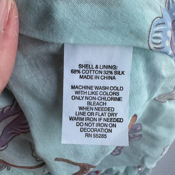 Sm Y2K VTG NWT Express Blue Tiered Mini Skirt Floral Rhinestone Coquette Fairy - Picture 6 of 7